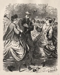 Unsere Krocket-Party, 1864