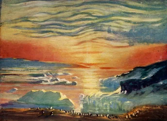 Der Herbstsonnenuntergang, ca. 1908, 1909
