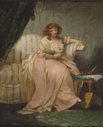 Eine Frau namens Anne, die Frau des Künstlers