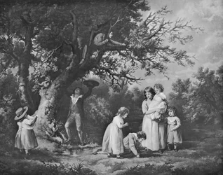 Kinder beim Vogelnestbau, 1789, 1912