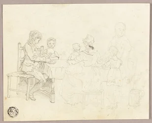 Familie am Tisch