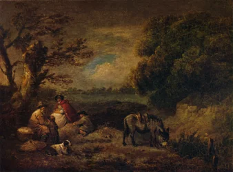 Zigeuner ruhen mit Esel, 1795