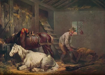 Pferde im Stall, 1791