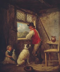 Bauer am Fenster, frühe 1790er