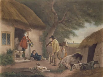 Der Warrener, graviert von William Ward (1766-1826), veröffentlicht von H. Morland, 1806