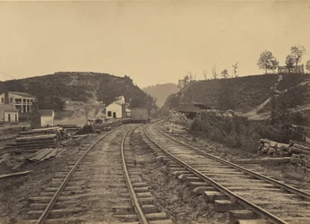 Der Allatoona Pass mit Blick nach Norden, Georgia