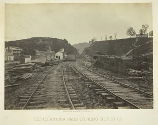 Der Allatoona-Pass, Blick nach Norden, GA