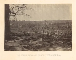 Das Schlachtfeld von Peach Tree Creek, Georgia