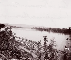 Blick auf den Tennessee River in Richtung Chattanooga, ca. 1864