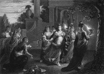 Gebt uns von eurem Öl, denn unsere Lampen sind erloschen, um 1840