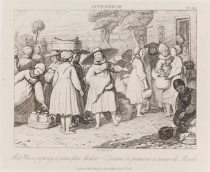Milchfrauen, Ittenheim, um 1821