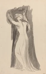 Studie von Miranda für "Der Sturm"
