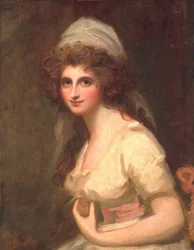 Emma Hart in einem weißen Turban, ca. 1791