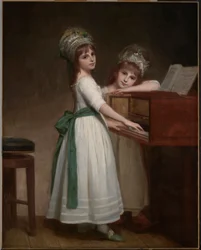 Porträt von Maria und Catherine, den Töchtern von Edward Thurlow, 1. Baron Thurlow