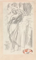 Stehende Frau