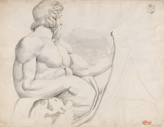Studie der Skulptur des Tiberfluss-Gottes