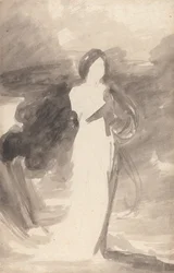 Studie einer stehenden Dame