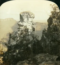 Das Waisenkind und Indian Face Rocks,...Blue Mountains, N.S.W., Australien, 1909