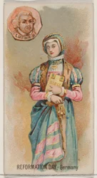 Reformationstag, Deutschland, aus der Feiertagsserie N80 für Duke-Zigaretten, 1890