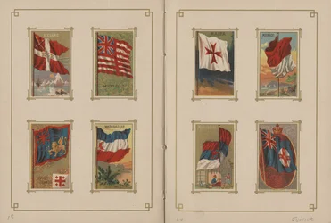 Flaggen aller Nationen und der Staaten und Territorien der Vereinigten Staaten von Amerika - Seiten 19 und 20, 1887