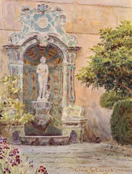 Italienische Gärten: Villa Arson, Venusbrunnen