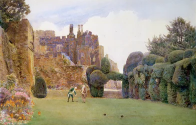 Der Bowling Green, Berkeley Castle, Gloucestershire