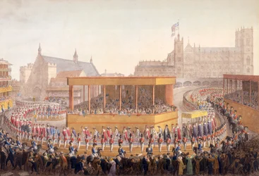 Krönungsprozession von König Georg IV., Westminster, London, 10. Juli 1821