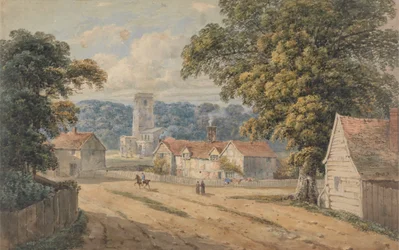 Das Dorf Aldbury, Hertfordshire
