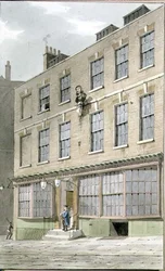 Griechisches Kaffeehaus, Devereaux Court, 1809