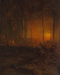 Den Sonnenuntergang beobachten, 1887