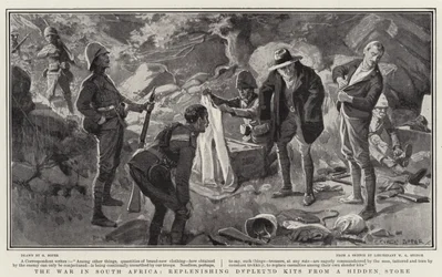 Der Krieg in Südafrika, Auffüllen erschöpfter Kits aus verstecktem Vorrat