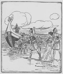 Die Piraten, die Marina sahen, nahmen sie als Preis mit auf ihr Schiff