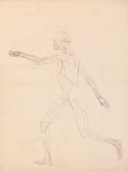 Menschliche Figur, Seitenansicht (für die Schlüsselfigur zu Tabelle XIII)