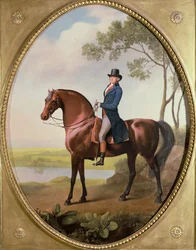 Warren Hastings auf seinem Arabischen Pferd
