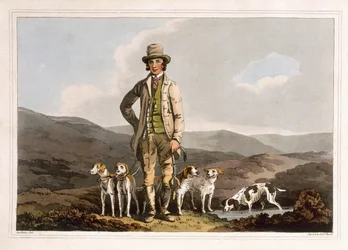 Der Hundebrecher, graviert von Robert Havell dem Älteren, veröffentlicht 1814 von Robinson und Son, Leeds