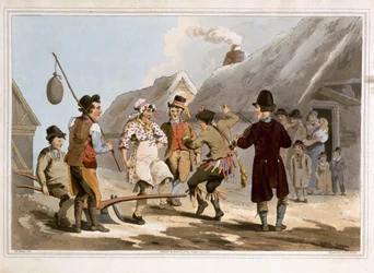 Der Narr Pflug, graviert von Robert Havell dem Älteren, veröffentlicht 1814 von Robinson und Son, Leeds