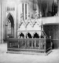 Denkmal von Walter de Grey, York Minster, York, North Yorkshire, frühes 20. Jahrhundert