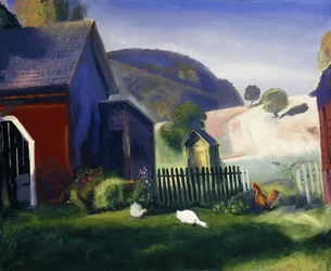 Hof und Hühner, 1924