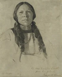 Ein Arapaho-Junge