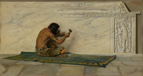 Ein aztekischer Bildhauer, 1887