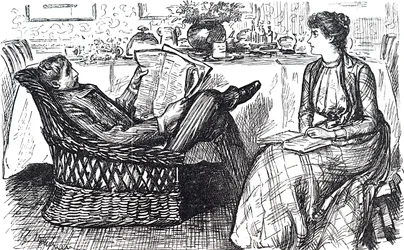Ein Ehemann und eine Ehefrau beim Lesen