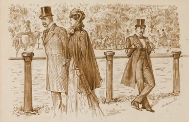 En Passant: Das ist Bounderson, nicht wahr? Er hätte als Welpe ertränkt werden sollen!, Punch Magazine, 23. Juli 1892