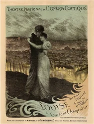 Plakat für die Oper Louise von Gustave Charpentier, 1900