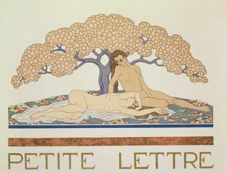 Weibliche Akte, Illustration aus „Les Mythes“ von Paul Valéry (1871-1945), veröffentlicht 1923
