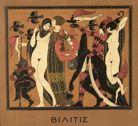 Illustration aus Les Chansons de Bilitis, von Pierre Louys, veröffentlicht 1922