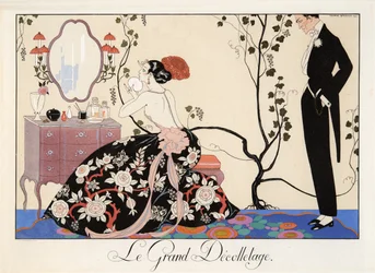 Le Grand Décolletage, Gravur von H. Reidel