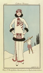 Pour St.Moritz, Platte aus "Costumes Parisiens"