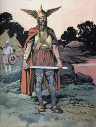 Porträt des Vercingetorix (ca. 80 bis etwa 46 v. Chr.), Krieger und gallischer Anführer des Stammes der Arverner