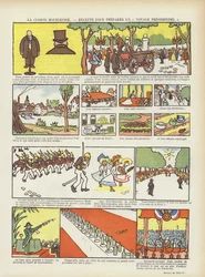 Bürgerliche Küche. Ein Rezept für eine Präsidentenreise. Illustration für Le Rire