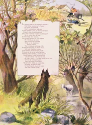 Der Wolf und das Lamm, aus Fabeln von Jean de La Fontaine (1621-95)